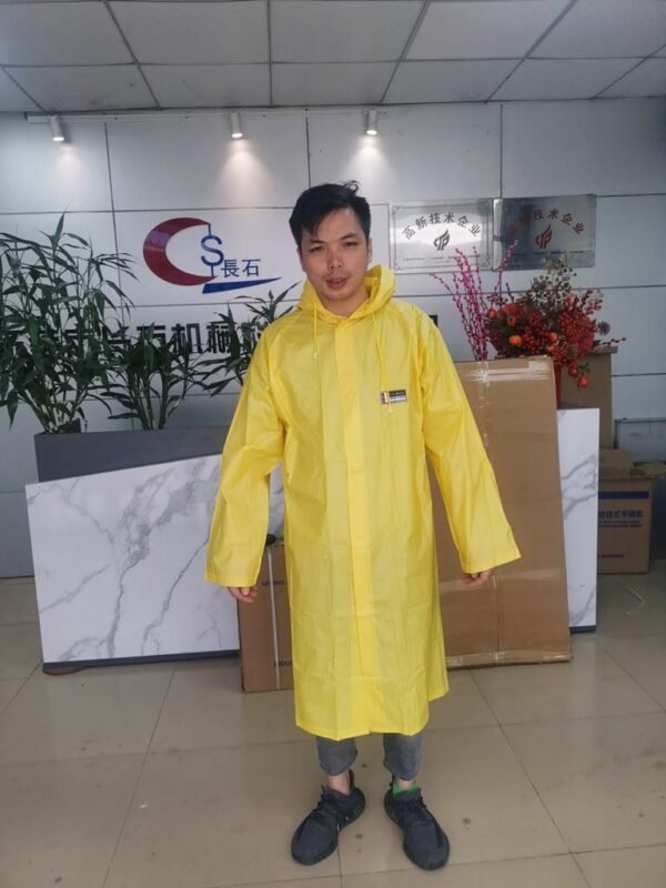 Automatic Punching Cap Button Raincoat Machine